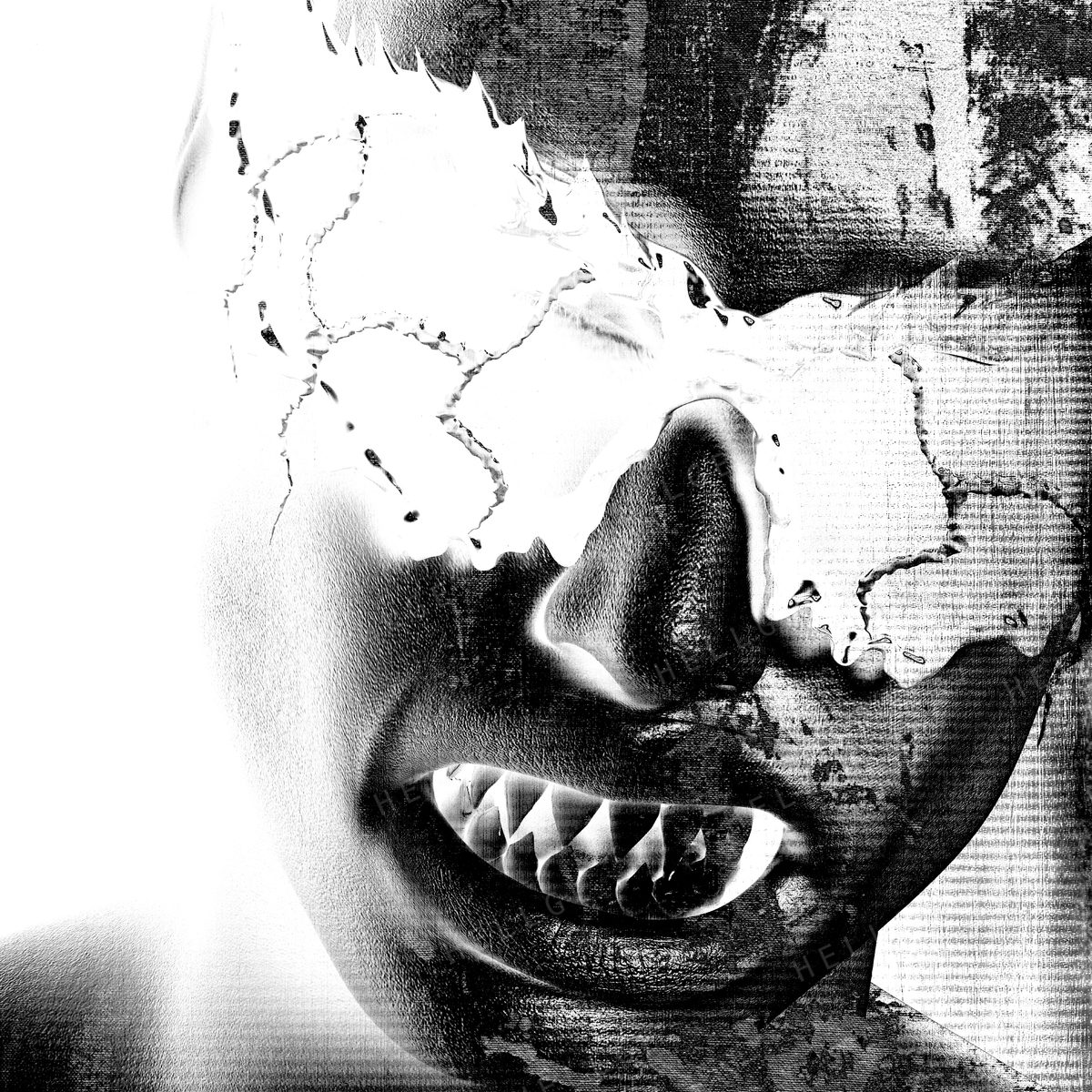 GRIN DECAY — deathcore / industrial cover art